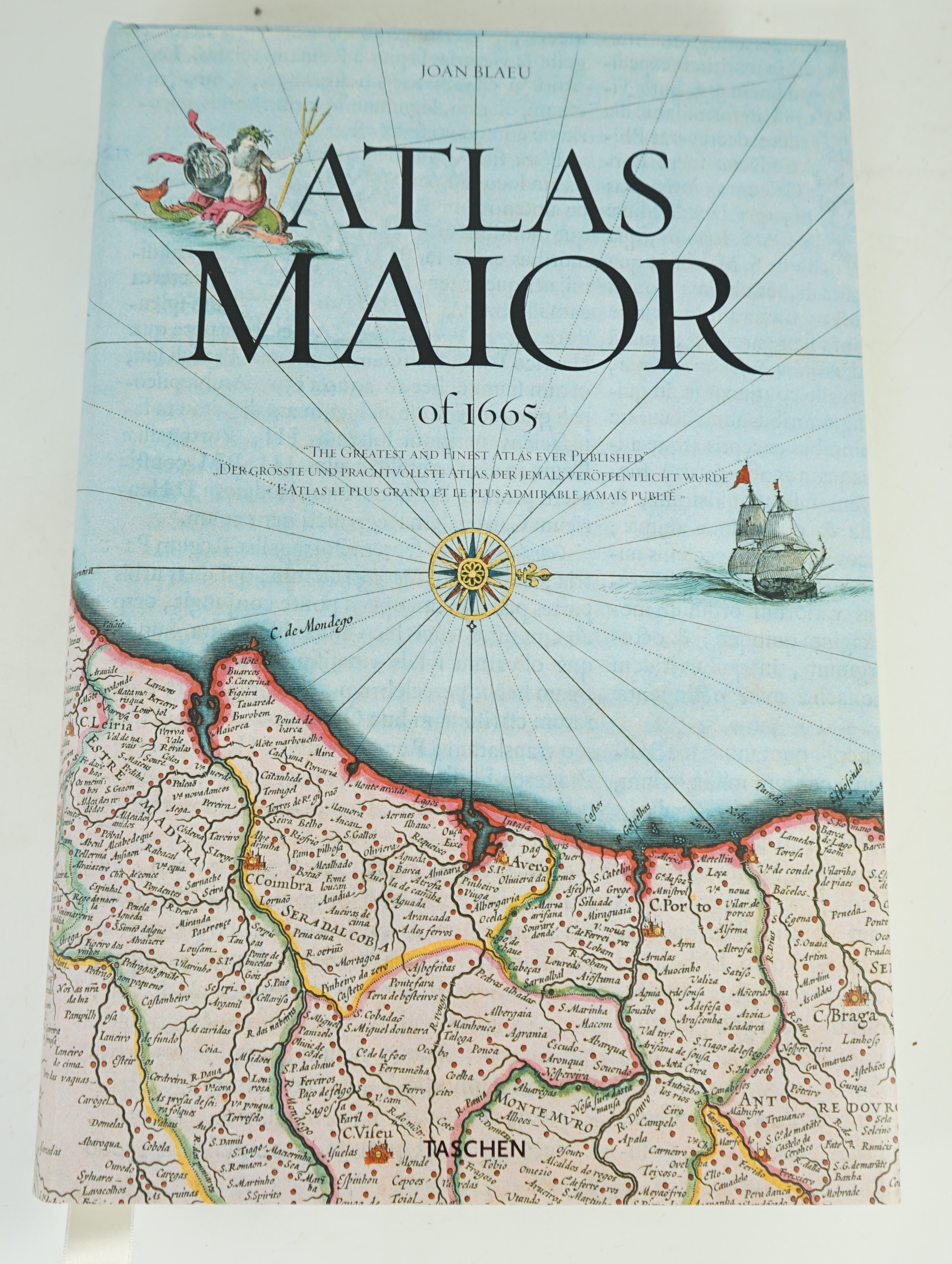 Blaeu, Joan - Atlas Major of 1665 ... introduction and texts by Peter Van Der Krogt ... (new edition) with coloured maps throughout (incl. full, double-page and folded), with a portrait of the cartographer and some other